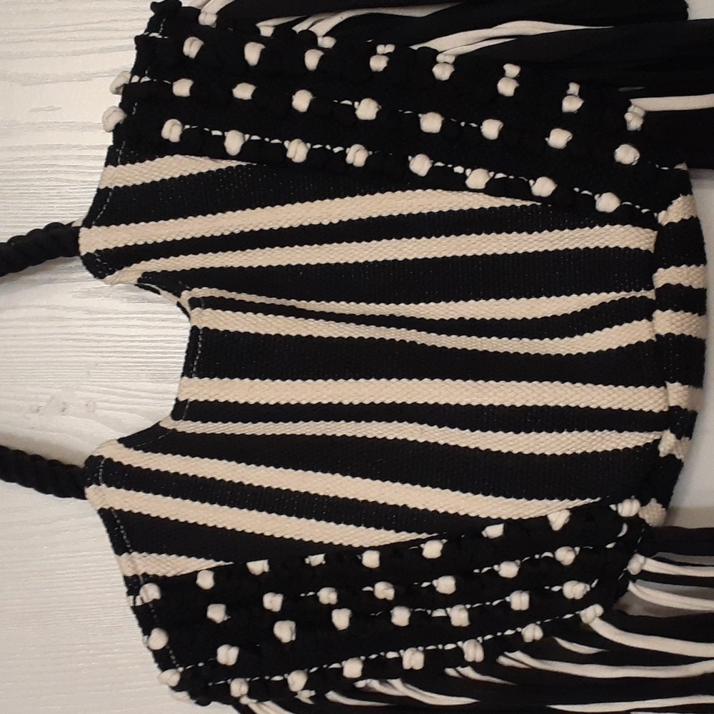 shoulder tote bag with a boho vibe. NEW.